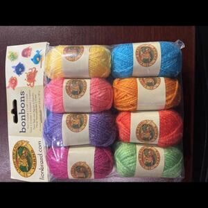 Lion Brand Yarns Bonbons - Multi-Color Acrylic Yarn Pack (SR401)